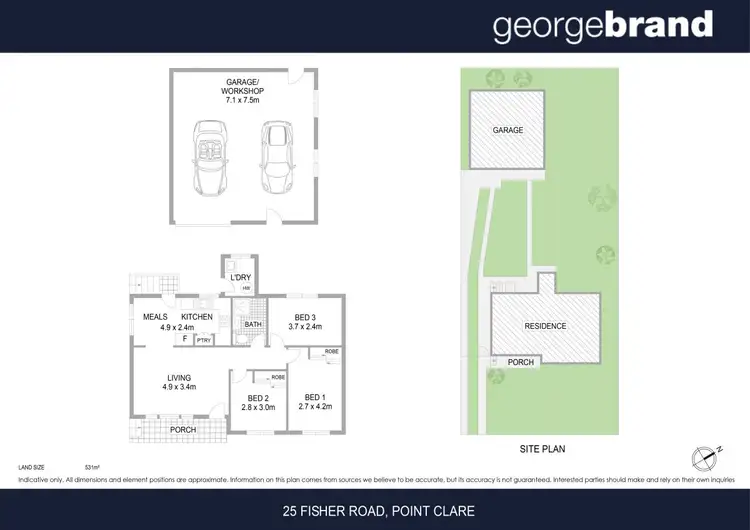 Floorplan of Homely house listing, 25 Fisher Road, Point Clare NSW 2250