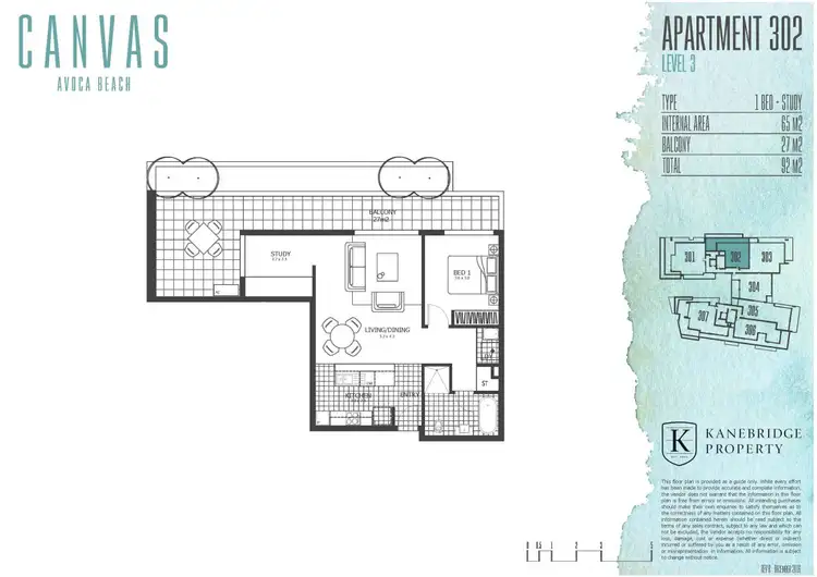 Floorplan of Homely unit listing, 302/14 Cape Three Points Road, Avoca Beach NSW 2251