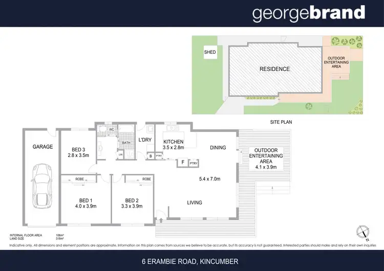Floorplan of Homely house listing, 6 Erambie Road, Kincumber NSW 2251