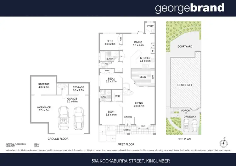 Floorplan of Homely townhouse listing, 50A Kookaburra Street, Kincumber NSW 2251