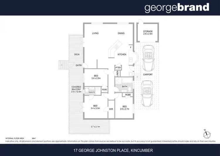 Floorplan of Homely house listing, 17 George Johnston Place, Kincumber NSW 2251