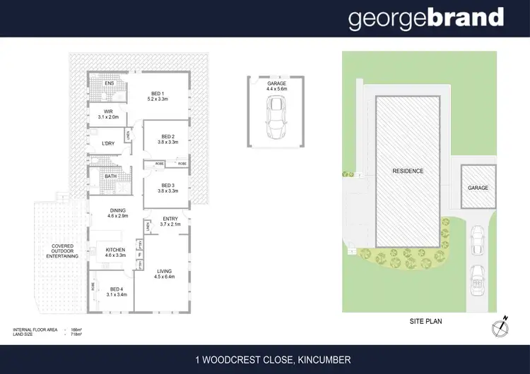 Floorplan of Homely house listing, 1 Woodcrest Close, Kincumber NSW 2251