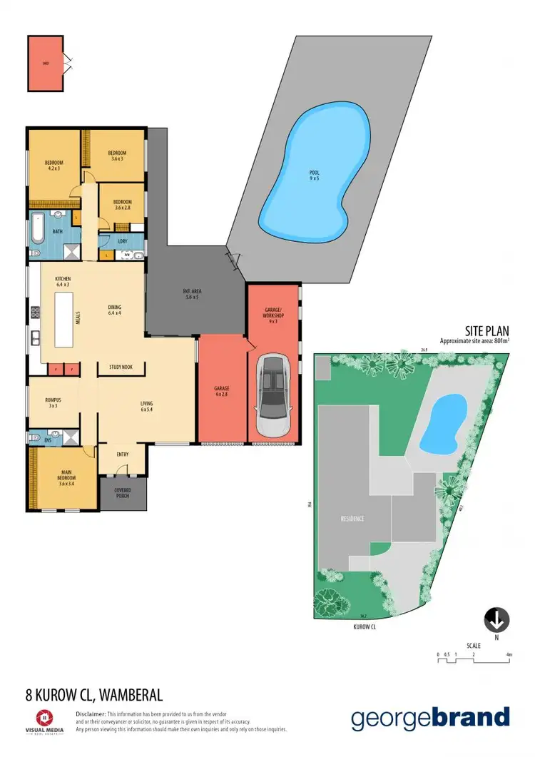 Floorplan of Homely house listing, 8 Kurow Close, Wamberal NSW 2260