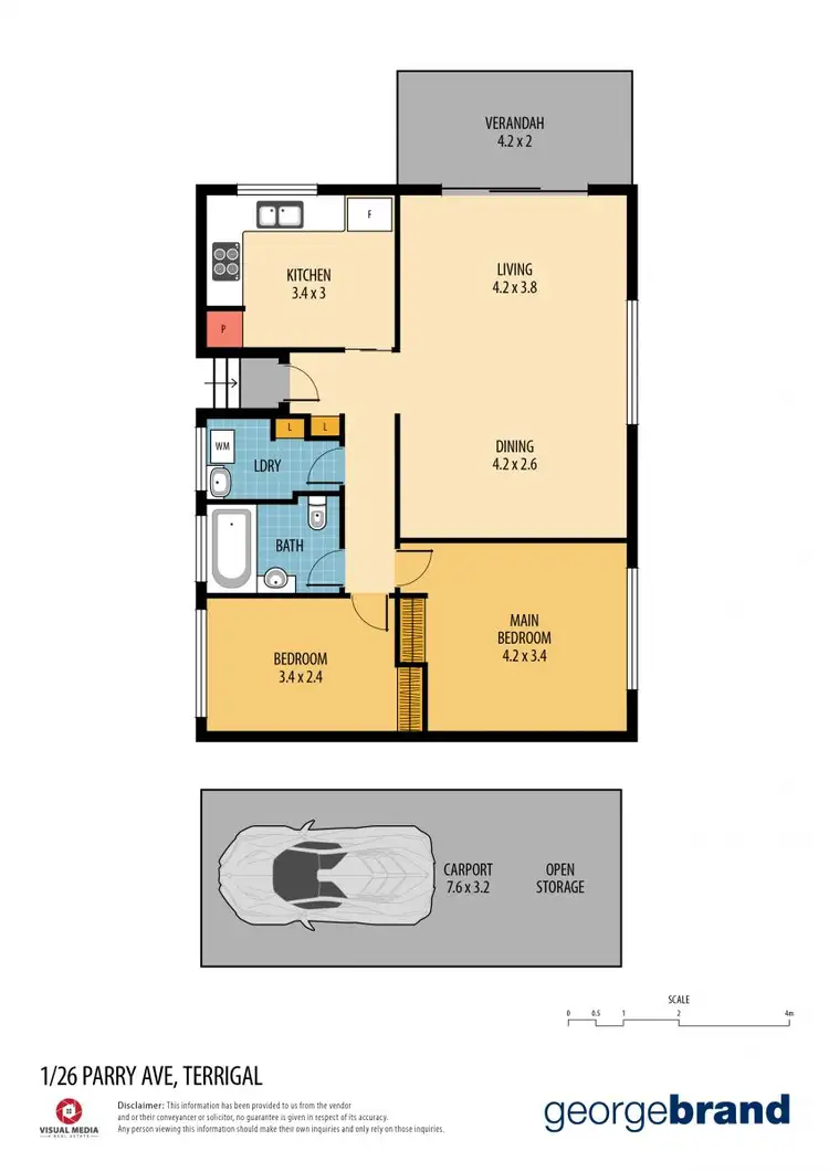 Floorplan of Homely unit listing, 1/26 Parry Avenue, Terrigal NSW 2260