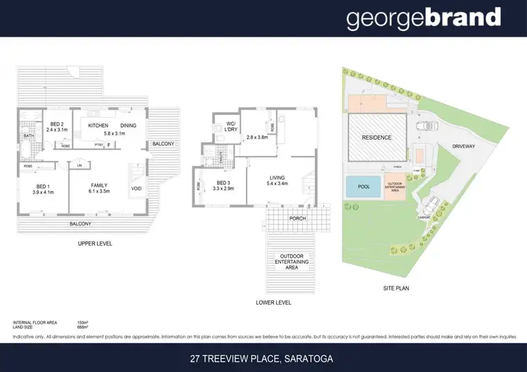 Floorplan of Homely house listing, 27 Treeview Place, Saratoga NSW 2251