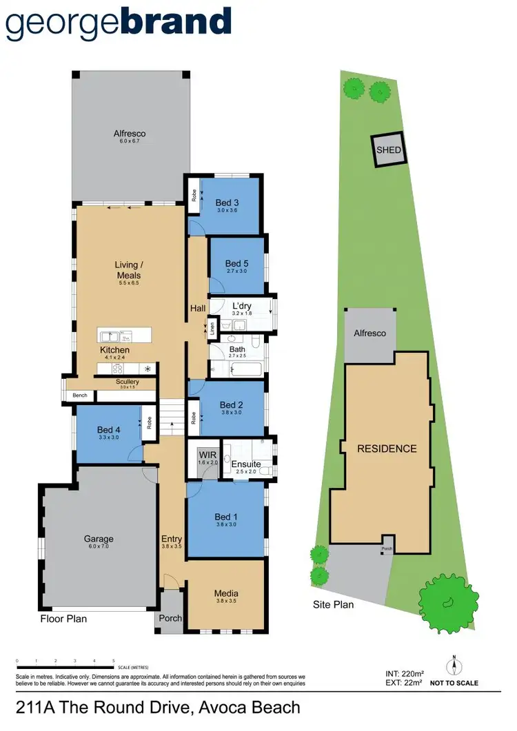 Floorplan of Homely house listing, 211 The Round Drive, Avoca Beach NSW 2251