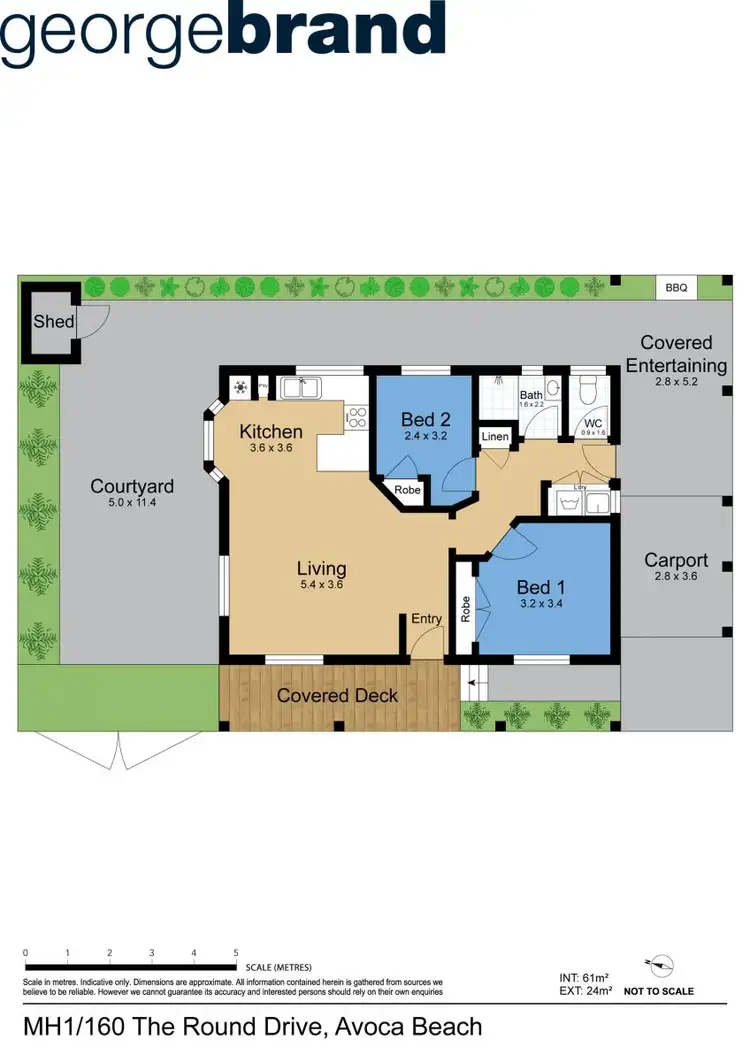 Floorplan of Homely rural property listing, MH1/160 The Round Drive, Avoca Beach NSW 2251