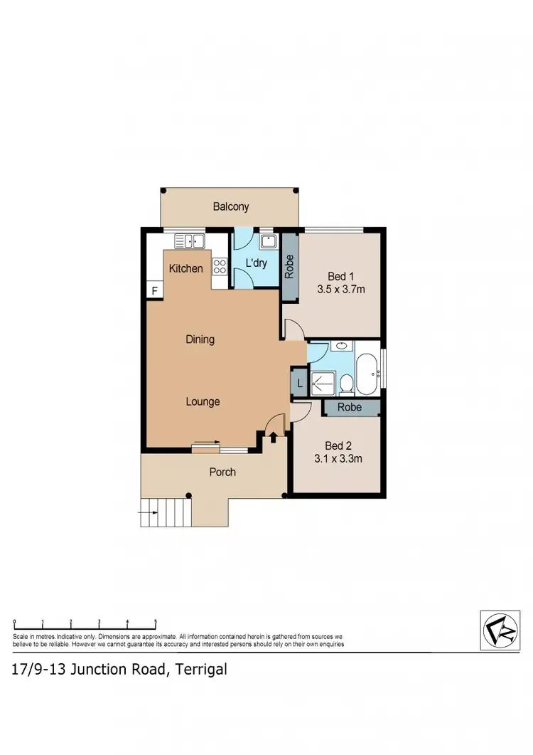 Floorplan of Homely unit listing, 17/9-13 Junction Road, Terrigal NSW 2260