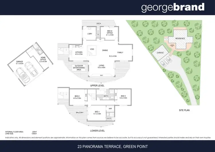 Floorplan of Homely house listing, 23 Panorama Terrace, Green Point NSW 2251