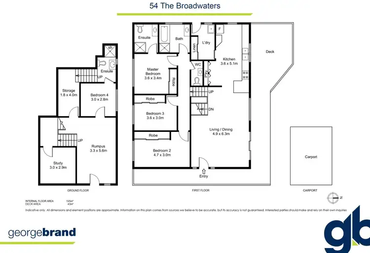 Floorplan of Homely house listing, 54 The Broadwaters, Tascott NSW 2250
