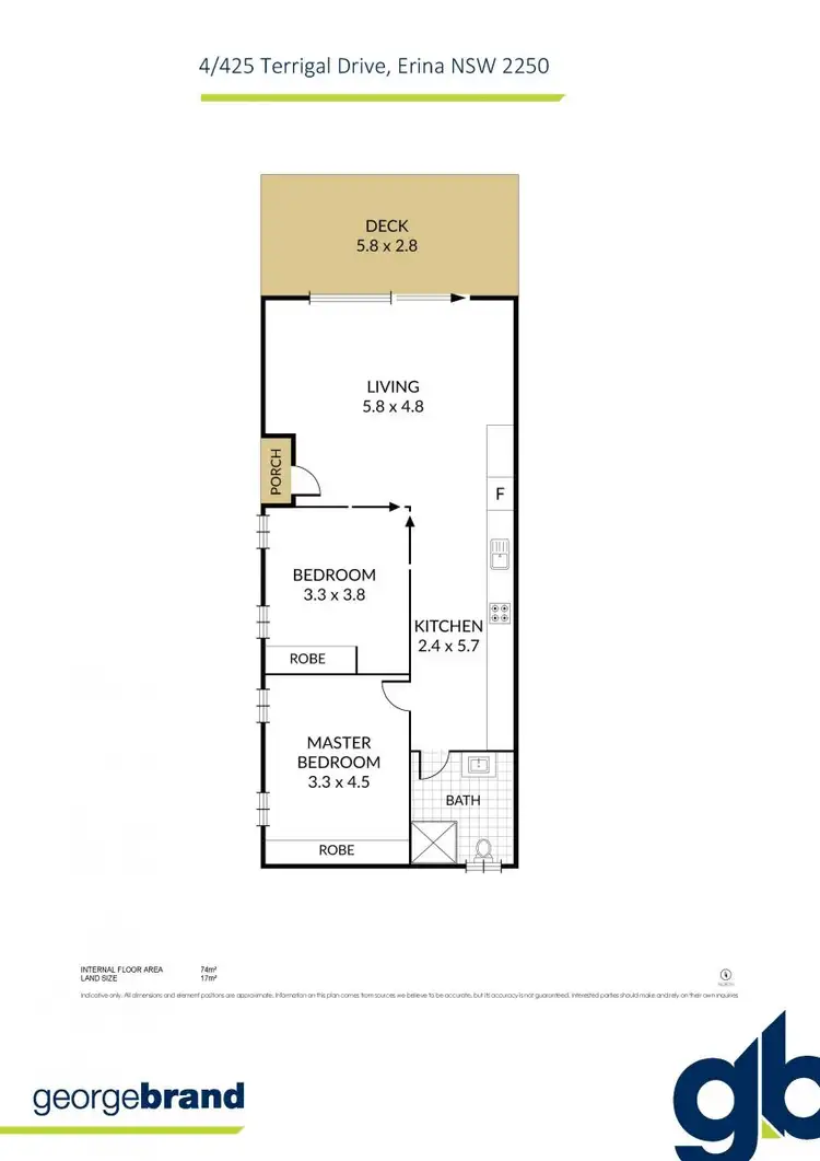 Floorplan of Homely villa listing, 4/425 Terrigal Drive, Erina NSW 2250