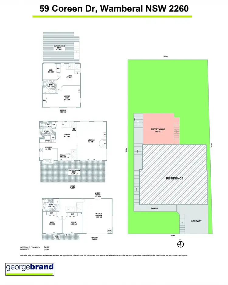 Floorplan of Homely house listing, 59 Coreen Drive, Wamberal NSW 2260
