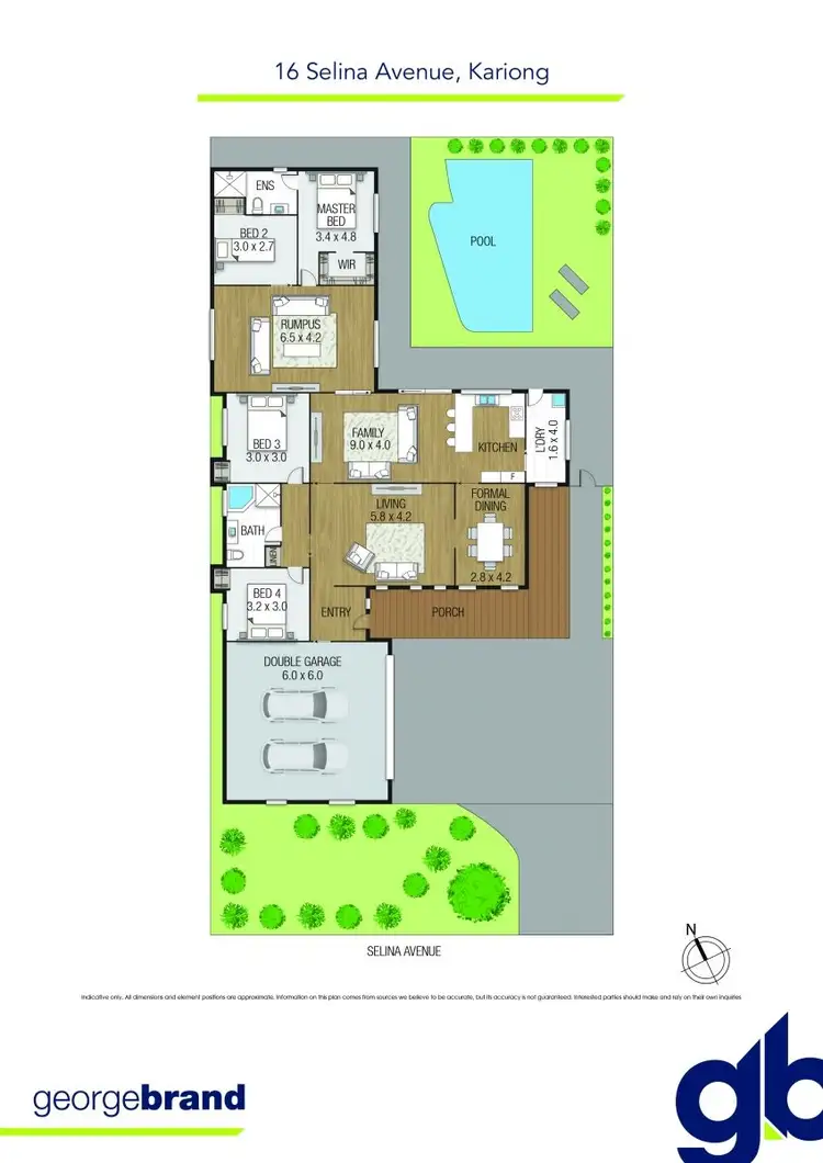 Floorplan of Homely house listing, 16 Selina Avenue, Kariong NSW 2250