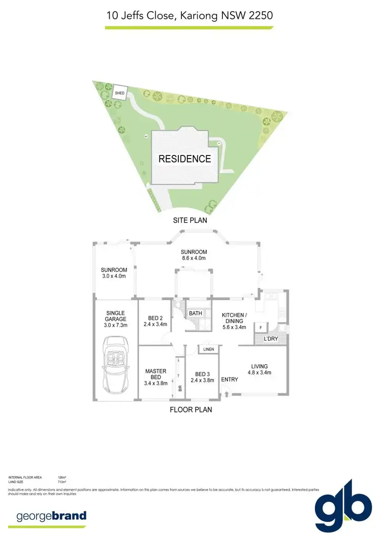 Floorplan of Homely house listing, 10 Jeffs Close, Kariong NSW 2250