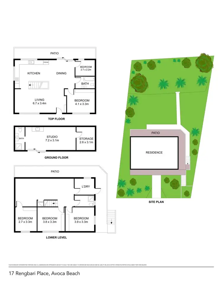Floorplan of Homely house listing, 17 Rengbari Place, Avoca Beach NSW 2251