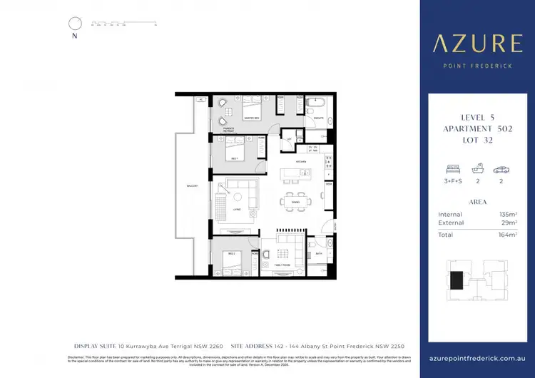 Floorplan of Homely unit listing, 502/142-144 Albany Street, Point Frederick NSW 2250