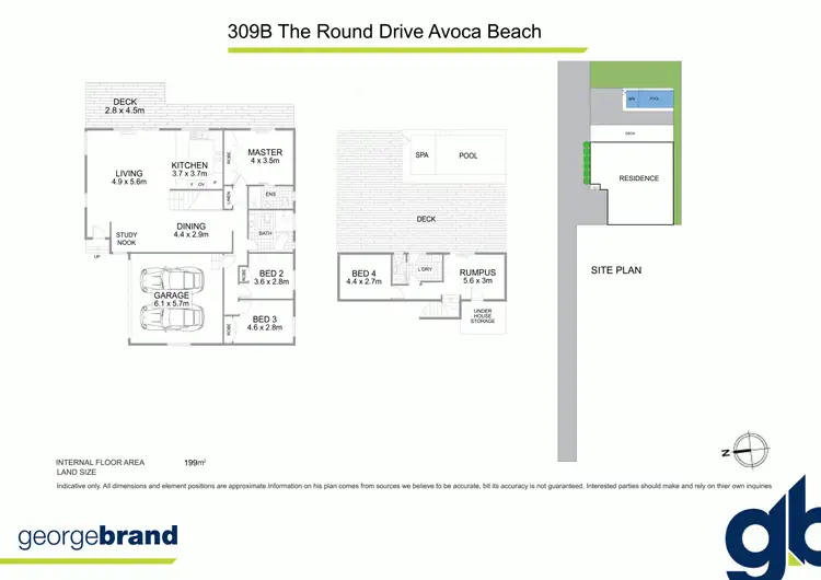 Floorplan of Homely house listing, 309b The Round Drive, Avoca Beach NSW 2251