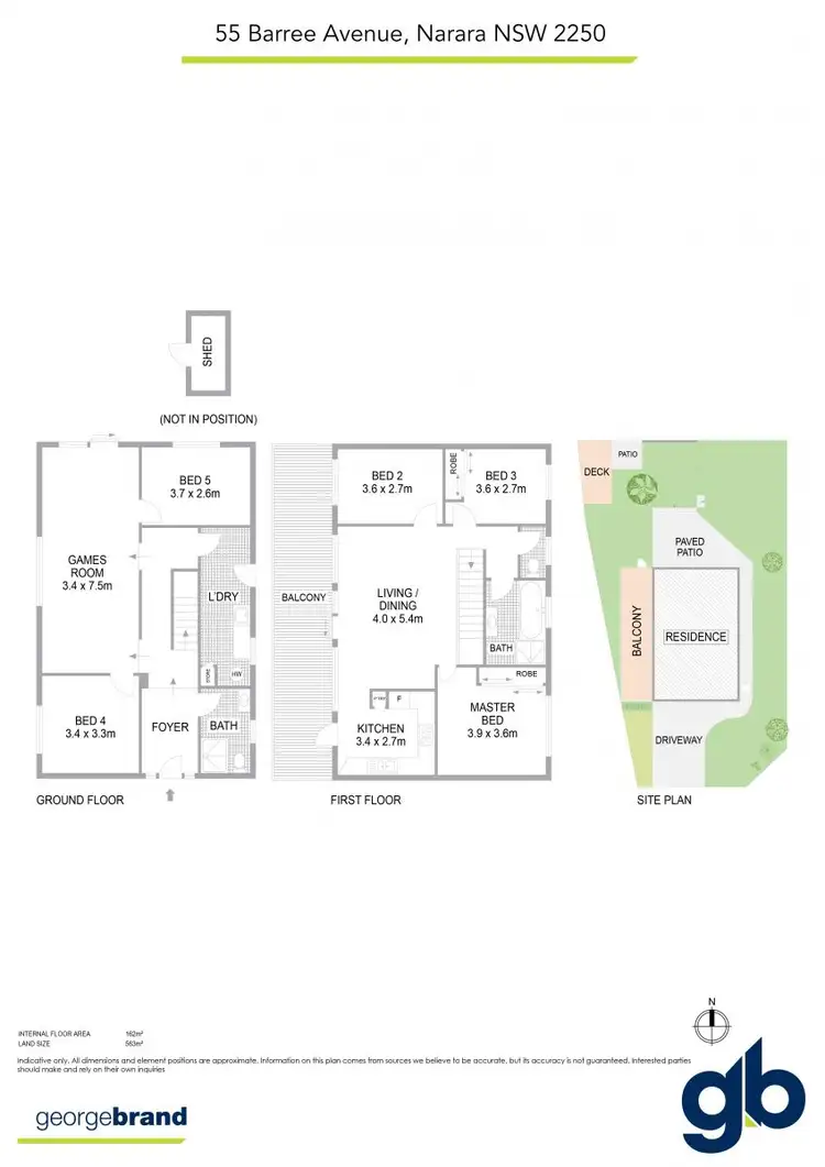 Floorplan of Homely house listing, 55 Barree Avenue, Narara NSW 2250