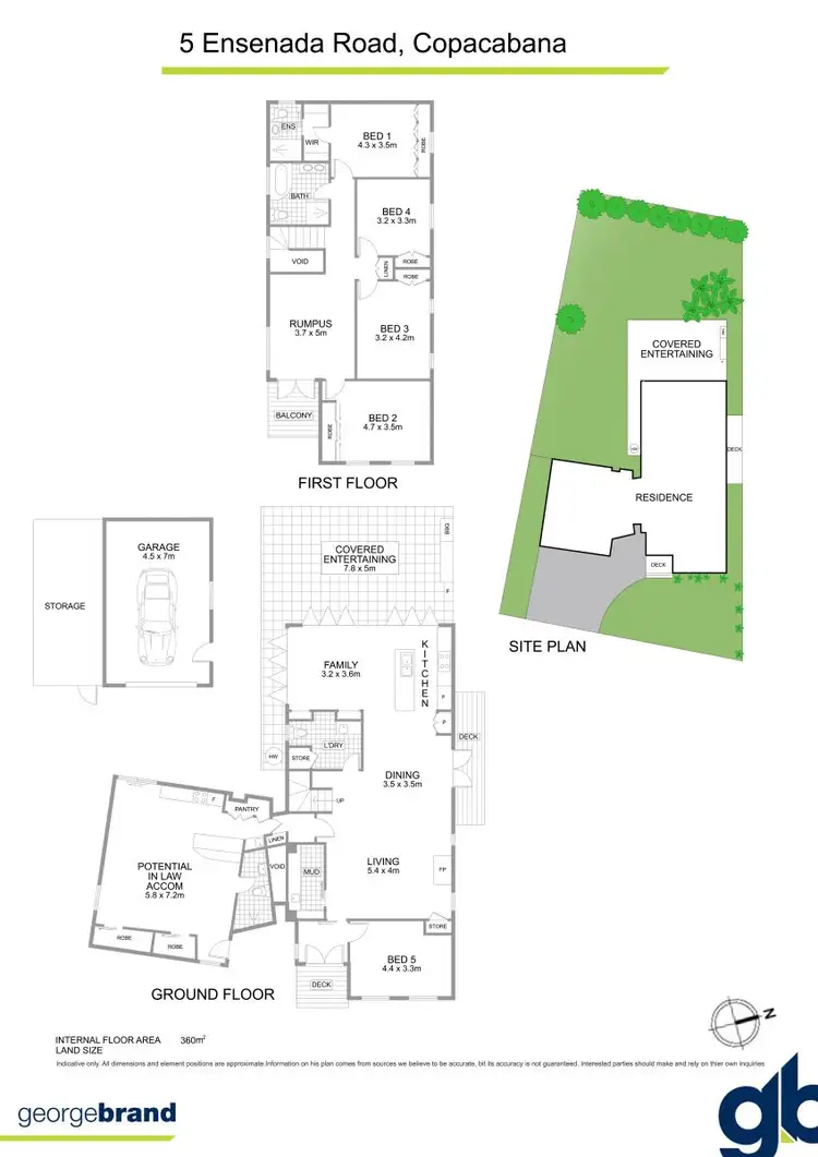 Floorplan of Homely house listing, 5 Ensenada Road, Copacabana NSW 2251