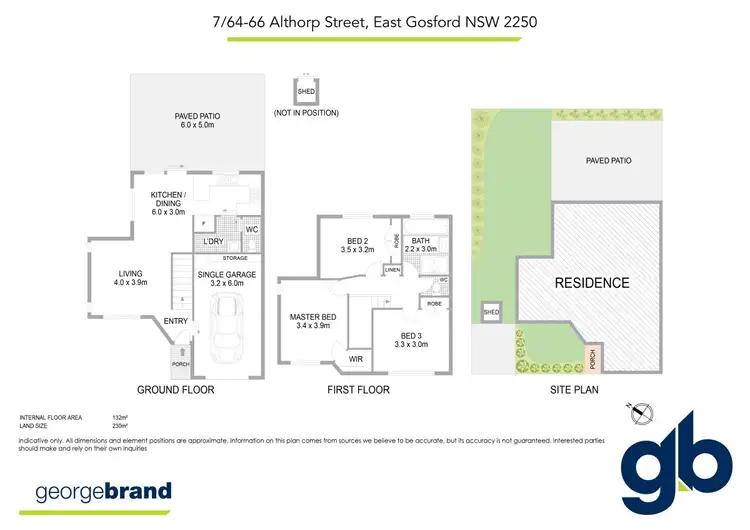 Floorplan of Homely townhouse listing, 7/64-66 Althorp Street, East Gosford NSW 2250