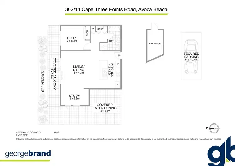 Floorplan of Homely unit listing, 302/14 Cape Three Points Road, Avoca Beach NSW 2251