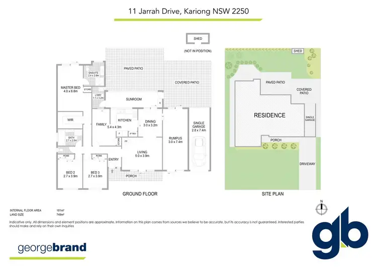 Floorplan of Homely house listing, 11 Jarrah Drive, Kariong NSW 2250