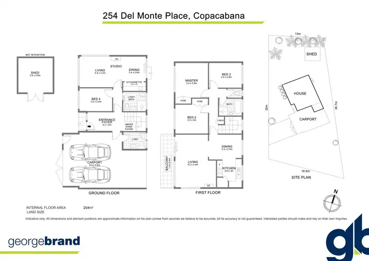 Floorplan of Homely house listing, 254 Del Monte Place, Copacabana NSW 2251