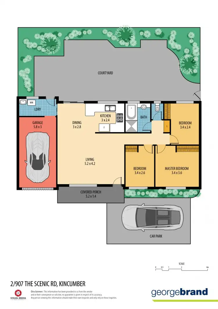 Floorplan of Homely semi-detached listing, 2/907 The Scenic Road, Kincumber NSW 2251