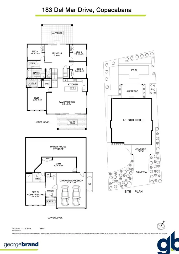 Floorplan of Homely house listing, 183 Del Mar Drive, Copacabana NSW 2251