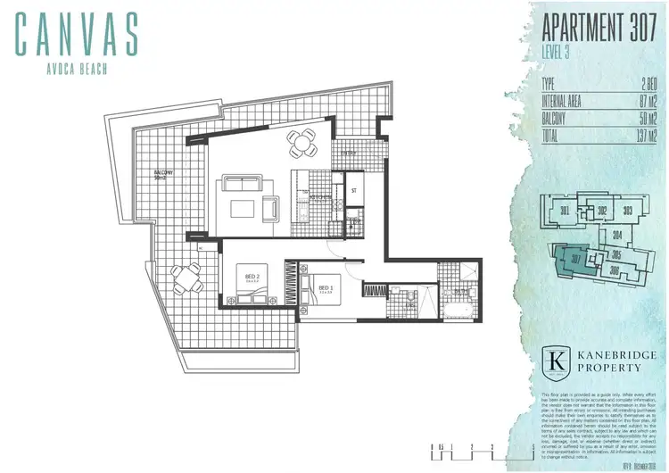 Floorplan of Homely unit listing, 307/14 Cape Three Points Road, Avoca Beach NSW 2251