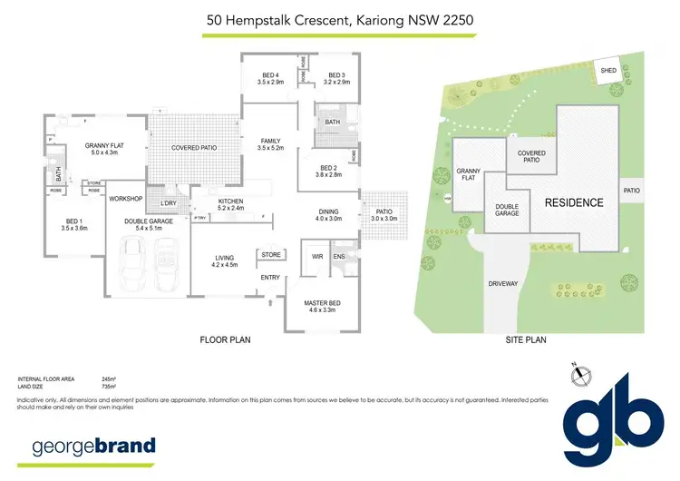 Floorplan of Homely house listing, 50 Hempstalk Crescent, Kariong NSW 2250
