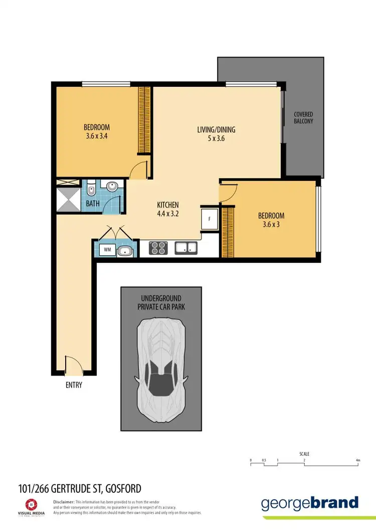 Floorplan of Homely unit listing, 101/226 Gertrude Street, North Gosford NSW 2250