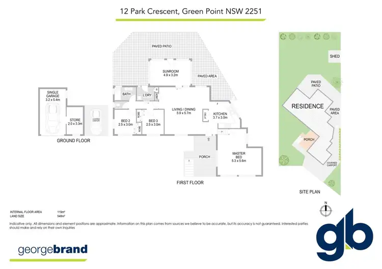 Floorplan of Homely house listing, 12 Park Crescent, Green Point NSW 2251