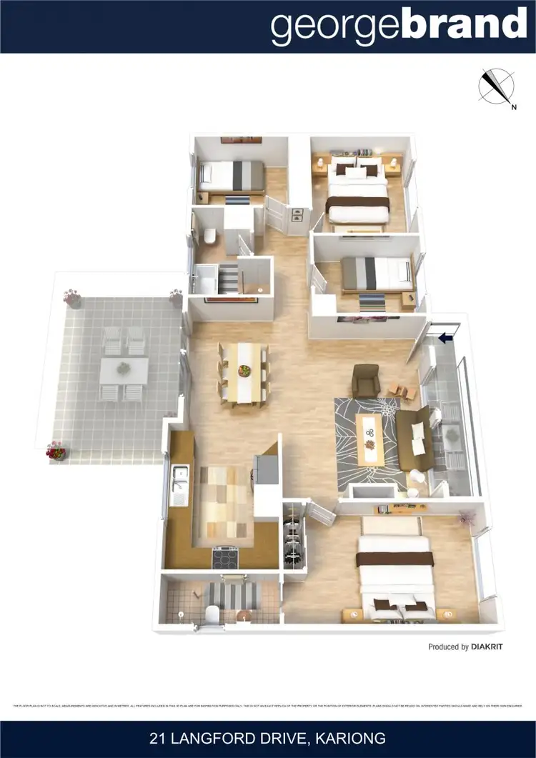 Floorplan of Homely house listing, 21 Langford Drive, Kariong NSW 2250