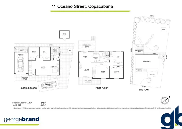 Floorplan of Homely house listing, 11 Oceano Street, Copacabana NSW 2251