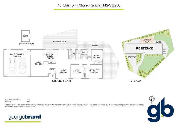 Floorplan of Homely house listing, 15 Chisholm Close, Kariong NSW 2250