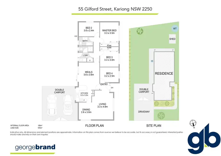 Floorplan of Homely house listing, 55 Gilford Street, Kariong NSW 2250