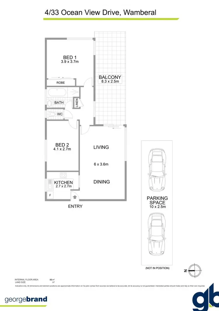 Floorplan of Homely unit listing, 4/33 Ocean View Drive, Wamberal NSW 2260
