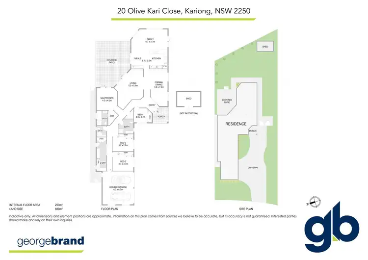 Floorplan of Homely house listing, 20 Olive Kari Close, Kariong NSW 2250