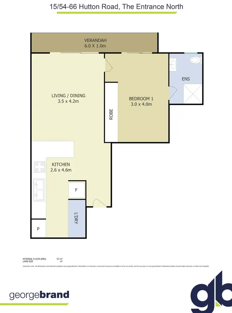 Floorplan of Homely unit listing, 15/54-66 Hutton Road, The Entrance North NSW 2261