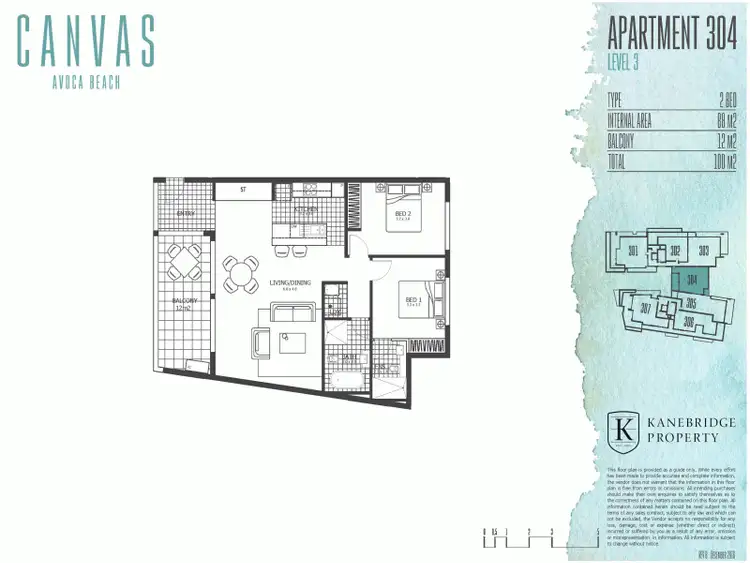 Floorplan of Homely unit listing, 304/14-18 Cape Three Points Rd, Avoca Beach NSW 2251