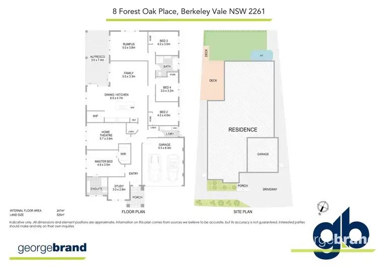 Floorplan of Homely house listing, 8 Forest Oak Place, Berkeley Vale NSW 2261