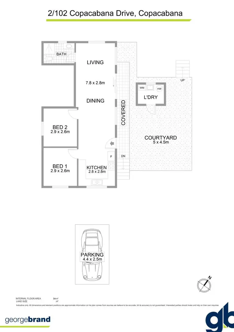 Floorplan of Homely unit listing, 2/102 Copacabana Drive, Copacabana NSW 2251