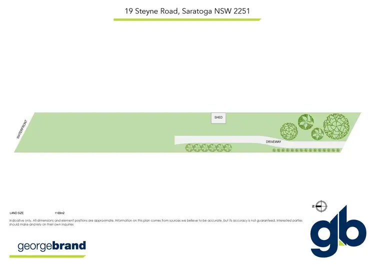 Floorplan of Homely land listing, 19 Steyne Road, Saratoga NSW 2251