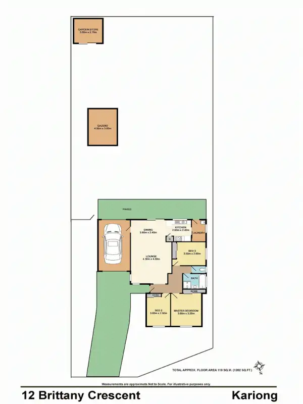 Floorplan of Homely house listing, 12 Brittany Crescent, Kariong NSW 2250