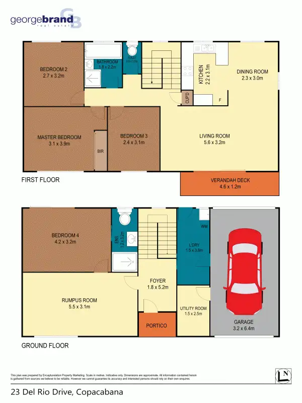 Floorplan of Homely house listing, 23 Del Rio Drive, Copacabana NSW 2251