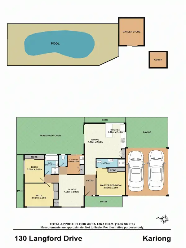 Floorplan of Homely house listing, 130 Langford Drive, Kariong NSW 2250