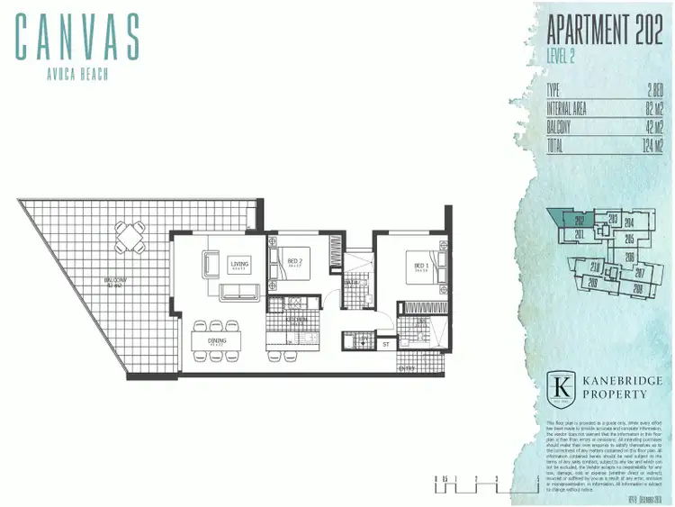 Floorplan of Homely unit listing, 202/14-18 Cape Three Points Rd, Avoca Beach NSW 2251