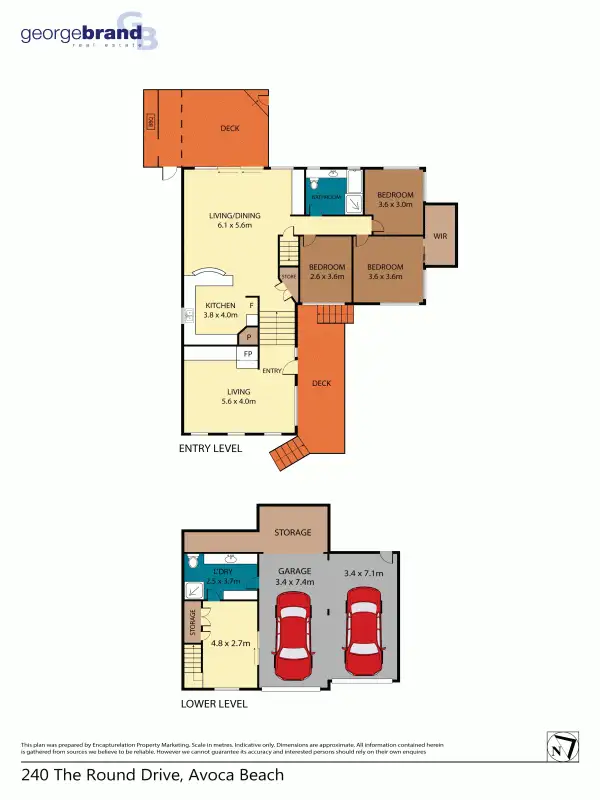 Floorplan of Homely house listing, 240 The Round Dr, Avoca Beach NSW 2251