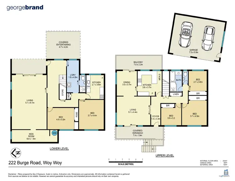 Floorplan of Homely house listing, 222 Burge Rd, Woy Woy NSW 2256